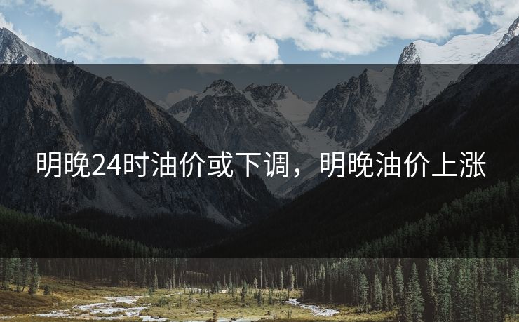 明晚24时油价或下调，明晚油价上涨